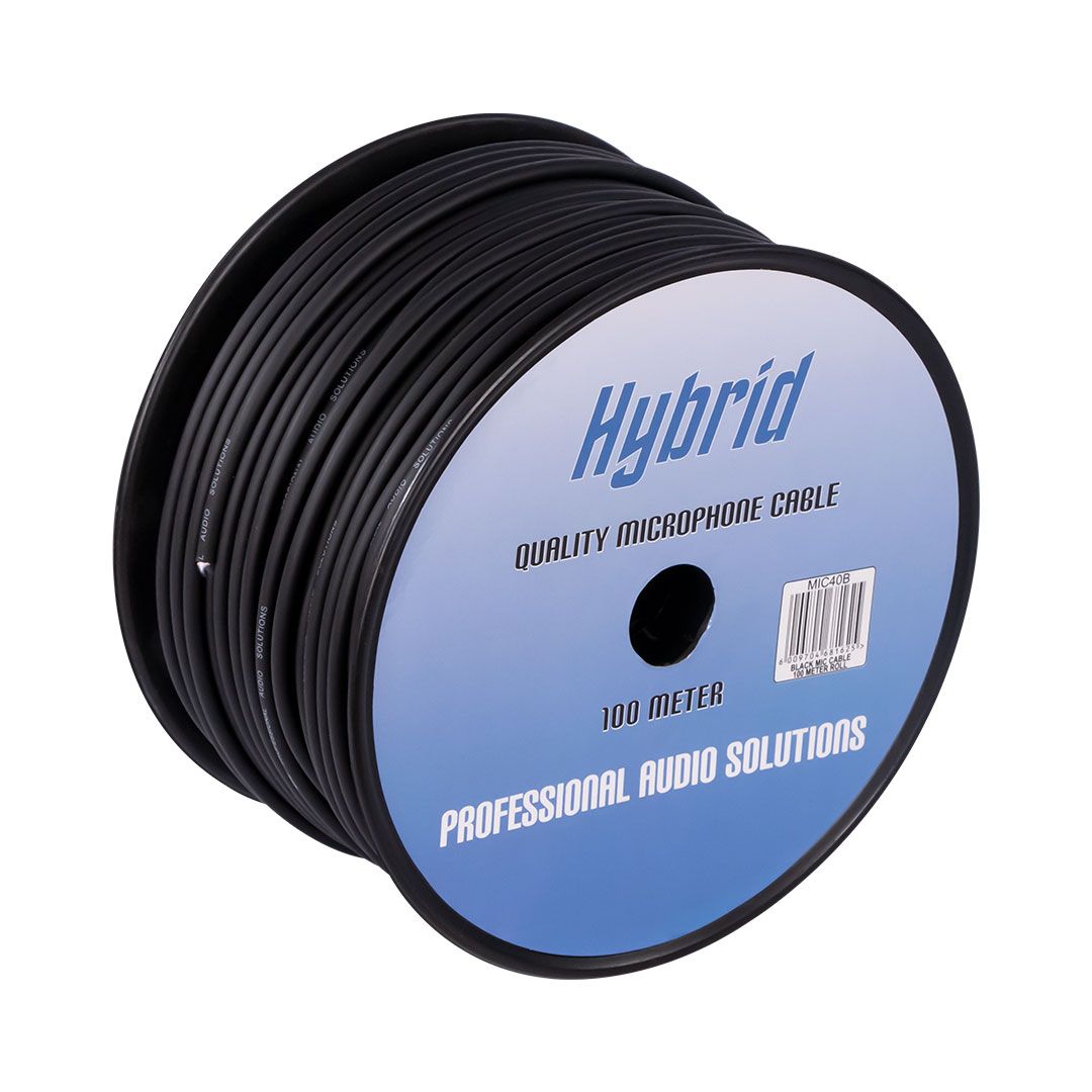 HYBRID Microphone Cable 100m Black
