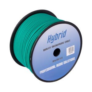 HYBRID Microphone Cable 100m Green
