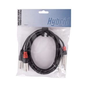 Dual XLR Male - Dual Mono Jack 1.8m