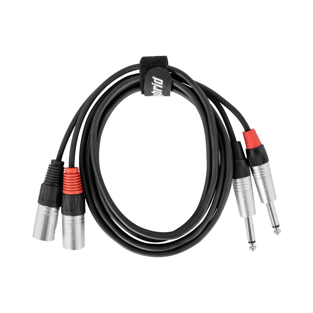 Dual XLR Male - Dual Mono Jack 1.8m - Image 2